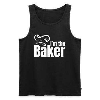 Bakery Bread Baker - I'm The Baker - Männer Premium Bio Tank Top - Schwarz - Vorne - AI Model Male 178 light (178cm)