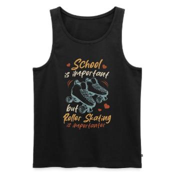 Roller Skating Kids Roller Skates Roller Skater Ki - Männer Premium Bio Tank Top - Schwarz - Vorne - AI Model Male 178 light (178cm)