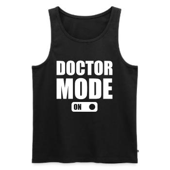 Doctor Mode On - Medical Humor Emergency Doctor - Men's Premium Organic Tank Top - black - Front - Michal (187cm)