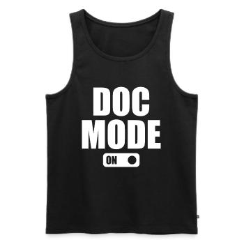 Doc Mode On - Medical Humor Emergency Doctor - Männer Premium Bio Tank Top - Schwarz - Vorne - AI Model Male 178 light (178cm)