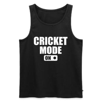 Cricketing Cricketer Cricket Player - Cricket Mode - Männer Premium Bio Tank Top - Schwarz - Vorne - AI Model Male 178 light (178cm)