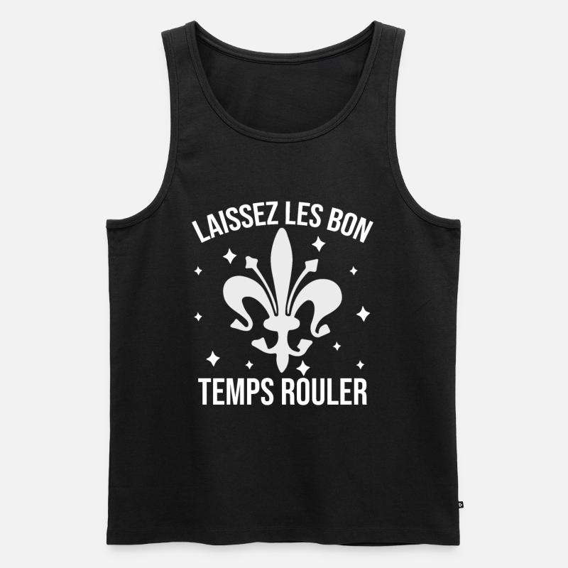 Mardi Gras - Männer Premium Bio Tank Top - Schwarz