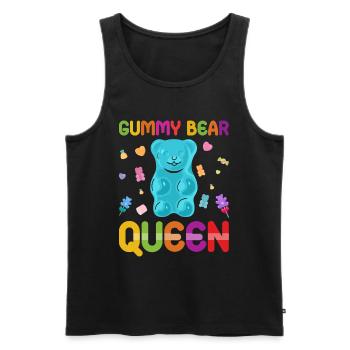 Gümmibär Königin der Süßigkeiten - Männer Premium Bio Tank Top - Schwarz - Vorne - AI Model Male 178 light (178cm)