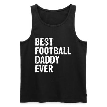 American Football Daddy - Best Football Daddy Ever - Men's Premium Organic Tank Top - black - Front - Michal (187cm)