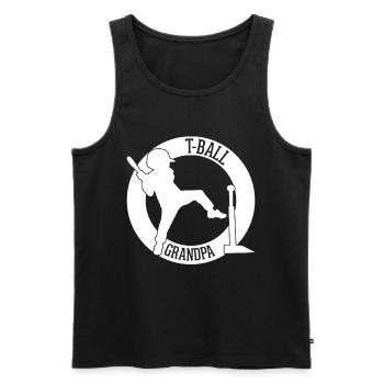 T-Ball Grandpa T-Ball Grandpa Teeball - Männer Premium Bio Tank Top - Schwarz - Vorne - Michal (187cm)