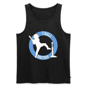 T-Ball Brother Teeball Brother T-Ball Player - Männer Premium Bio Tank Top - Schwarz - Vorne - Michal (187cm)