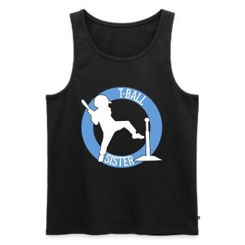 T-Ball Girl Teeball Girl T-Ball Player - Männer Premium Bio Tank Top - Schwarz - Vorne - Michal (187cm)