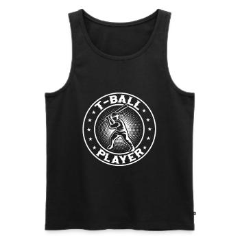 T-ball Player Teeball Player - Männer Premium Bio Tank Top - Schwarz - Vorne - Michal (187cm)