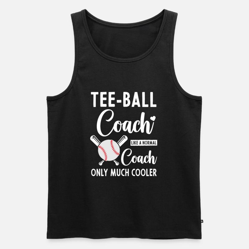 Tee ball coach Tee-ball coach - Männer Premium Bio Tank Top - Schwarz