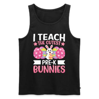 01 Care For Cutest Little Bunnies - Men's Premium Organic Tank Top - black - Front - Michal (187cm)