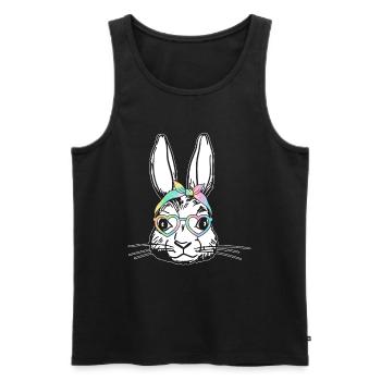 Easter Bunny Care for Little Cute Bunnies - Men's Premium Organic Tank Top - black - Front - Michal (187cm)