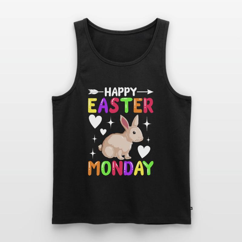 Happy Easter Monday! Easter Easter Eggs Easter Bunny Men's Premium Organic Tank Top