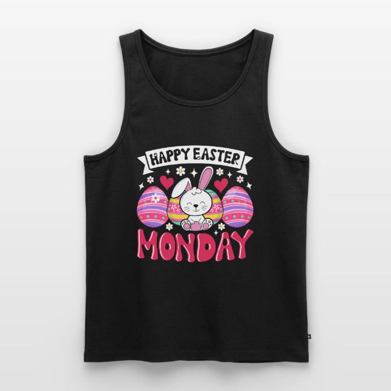 Happy Easter Monday! Easter Easter Eggs Easter Bunny Men's Premium Organic Tank Top