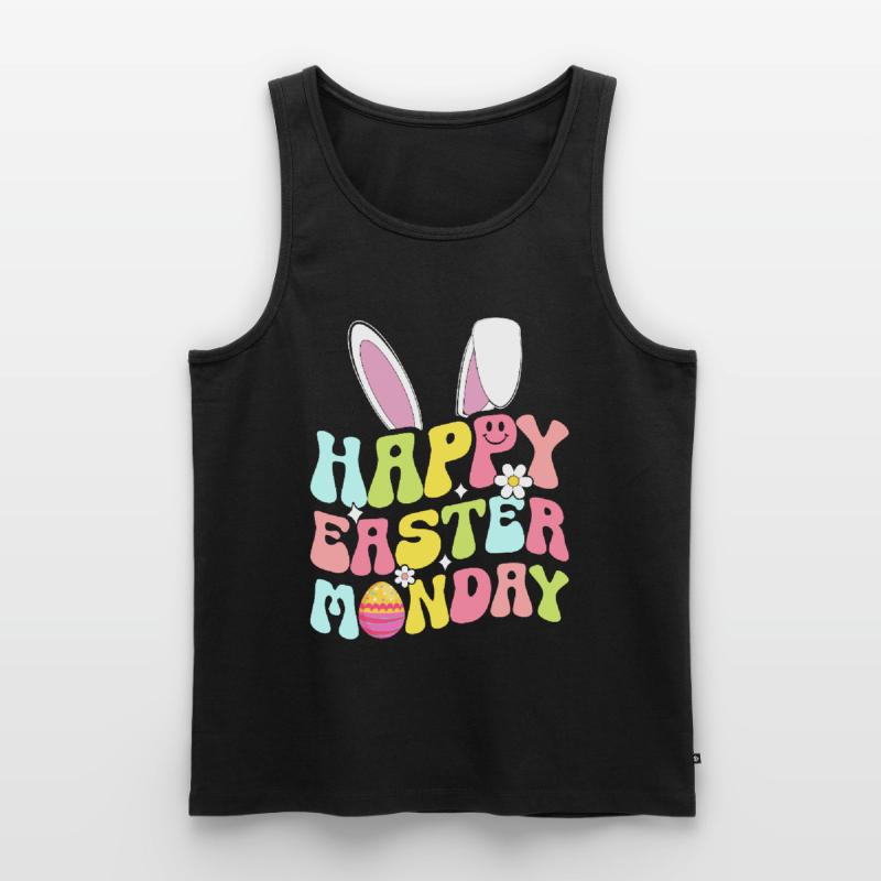 Happy Easter Monday! Easter Easter Eggs Easter Bunny Men's Premium Organic Tank Top
