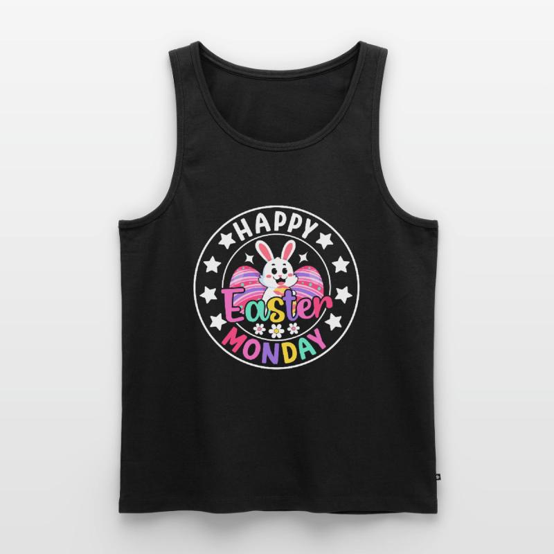 Happy Easter Monday! Easter Easter Eggs Easter Bunny Men's Premium Organic Tank Top