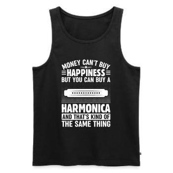 Money Can't Buy Happiness But You Can Buy A Harmon - Men's Premium Organic Tank Top - black - Front - Michal (187cm)