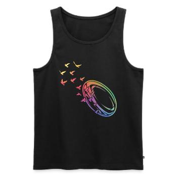 Rugby Season Rugby ball Rugby - Men's Premium Organic Tank Top - black - Front - AI Model Male 178 light (178cm)