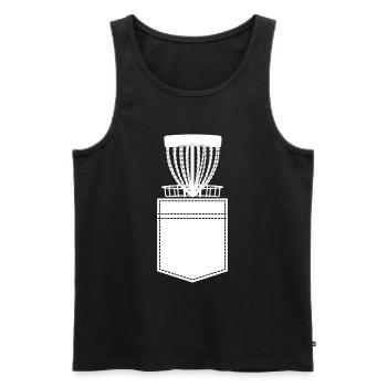 Disc Golf Player Disc Golfer Disc Golf - Disc golf - Men's Premium Organic Tank Top - black - Front - AI Model Male 178 light (178cm)