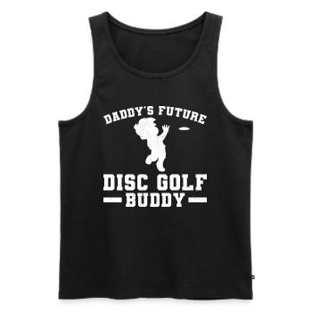 Daddy's future disc golf buddy Disc Golfer Kids - Men's Premium Organic Tank Top - black - Front - AI Model Male 178 light (178cm)