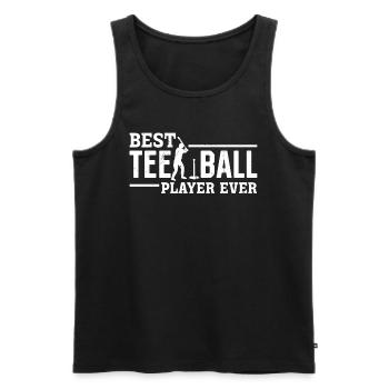 Best Tee-ball Player ever - Tball Player Tee-ball - Männer Premium Bio Tank Top - Schwarz - Vorne - Michal (187cm)