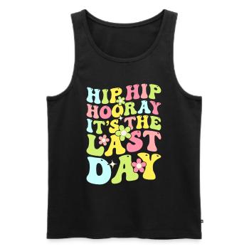 Letzter Schultag Abschluss Sommerferien Schüler - Männer Premium Bio Tank Top - Schwarz - Vorne - Michal (187cm)
