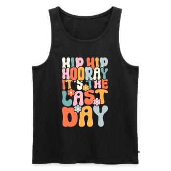 Letzter Schultag Abschluss Sommerferien Schüler - Männer Premium Bio Tank Top - Schwarz - Vorne - Michal (187cm)
