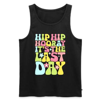 Letzter Schultag Abschluss Sommerferien Schüler - Männer Premium Bio Tank Top - Schwarz - Vorne - Michal (187cm)