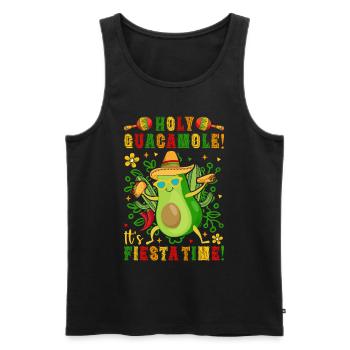 Avocat Holy Guacamole Fiesta mexicaine - Débardeur bio Premium Homme - noir - Devant - Michal (187cm)