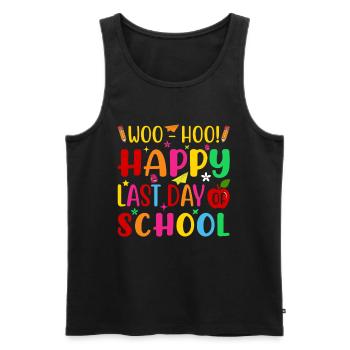 Letzter Schultag Abschluss Sommerferien Schüler - Männer Premium Bio Tank Top - Schwarz - Vorne - Michal (187cm)