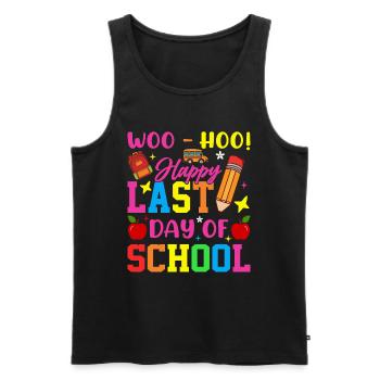 Letzter Schultag Abschluss Sommerferien Schüler - Männer Premium Bio Tank Top - Schwarz - Vorne - Michal (187cm)