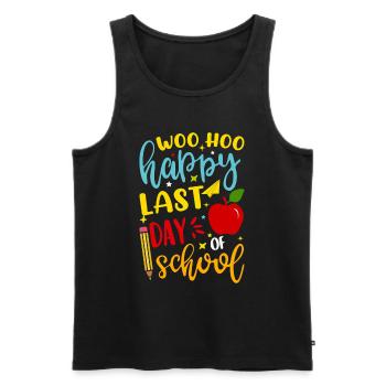 Letzter Schultag Abschluss Sommerferien Schüler - Männer Premium Bio Tank Top - Schwarz - Vorne - AI Model Male 178 light (178cm)
