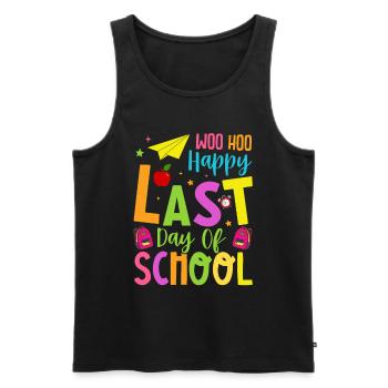 Letzter Schultag Abschluss Sommerferien Schüler - Männer Premium Bio Tank Top - Schwarz - Vorne - Michal (187cm)