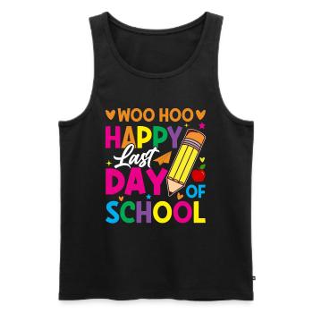 Letzter Schultag Abschluss Sommerferien Schüler - Männer Premium Bio Tank Top - Schwarz - Vorne - Michal (187cm)