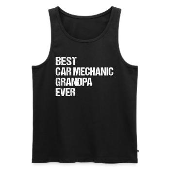 Best Car Mechanic Grandpa Ever - Car Mechanic Gran - Men's Premium Organic Tank Top - black - Front - Michal (187cm)