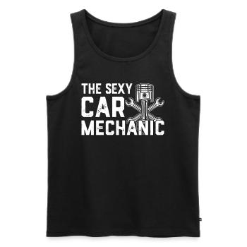 Automobile Mechanic - The Sexy Car Mechanic - Männer Premium Bio Tank Top - Schwarz - Vorne - Michal (187cm)