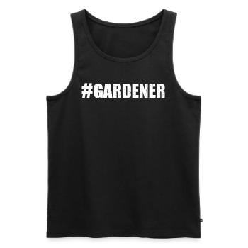 Hobby Gardener Landscaping Landscaper - #Gardener - Männer Premium Bio Tank Top - Schwarz - Vorne - AI Model Male 178 light (178cm)