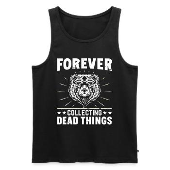 Taxidermie Jagdtrophäe - tote Tiere sammeln - Männer Premium Bio Tank Top - Schwarz - Vorne - Michal (187cm)
