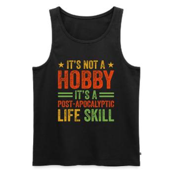 Stricken ist eine Lebenseinstellung - Männer Premium Bio Tank Top - Schwarz - Vorne - AI Model Male 178 light (178cm)