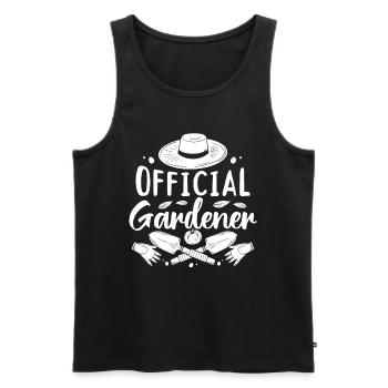 Landscaping Hobby Gardener Gardening - Official Ga - Men's Premium Organic Tank Top - black - Front - Michal (187cm)