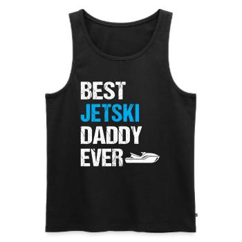 Best jetski Daddy Ever - Jetski Racing Daddy Jetsk - Männer Premium Bio Tank Top - Schwarz - Vorne - Michal (187cm)