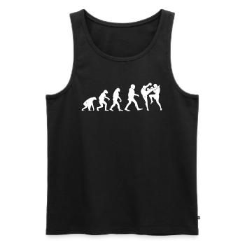 Muay Thai Evolution Muay Thai Fighter Thai Boxing - Männer Premium Bio Tank Top - Schwarz - Vorne - AI Model Male 178 light (178cm)