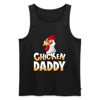Chicky Daddy-Pour toutes les dans le panier - Débardeur bio Premium Homme - noir - Devant - Michal (187cm)