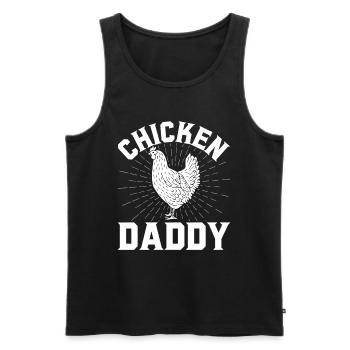 Chicky Daddy-For all cocks in the basket - Men's Premium Organic Tank Top - black - Front - Michal (187cm)