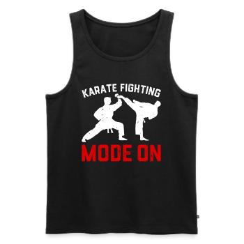 Karate Fighting Mode On - Karate Fighter - Men's Premium Organic Tank Top - black - Front - Michal (187cm)