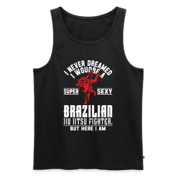 Super sexy Brazilian Jiu Jitsu Fighter - Jiu Jitsu - Men's Premium Organic Tank Top - black - Front - Michal (187cm)