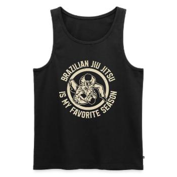 Brazilian Jiu Jitsu - Brazilian Jiu Jitsu Is My Fa - Men's Premium Organic Tank Top - black - Front - Michal (187cm)