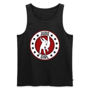 Judo Girl Judo Fighter Judo Martial Arts Judoka - Men's Premium Organic Tank Top - black - Front - AI Model Male 178 light (178cm)