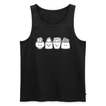 Gardening US Flag Landscaper Hobby Gardener - Men's Premium Organic Tank Top - black - Front - AI Model Male 178 light (178cm)