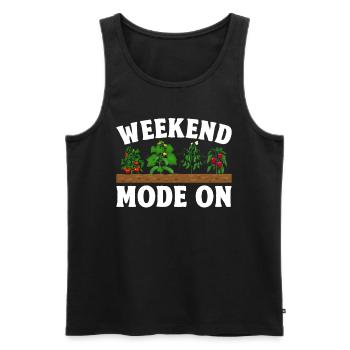Gardener Gardening Landscaper - Gardening Mode On - Männer Premium Bio Tank Top - Schwarz - Vorne - Michal (187cm)