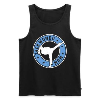 Taekwondo Mom Taekwondo Fighter Taekwondo - Männer Premium Bio Tank Top - Schwarz - Vorne - Michal (187cm)
